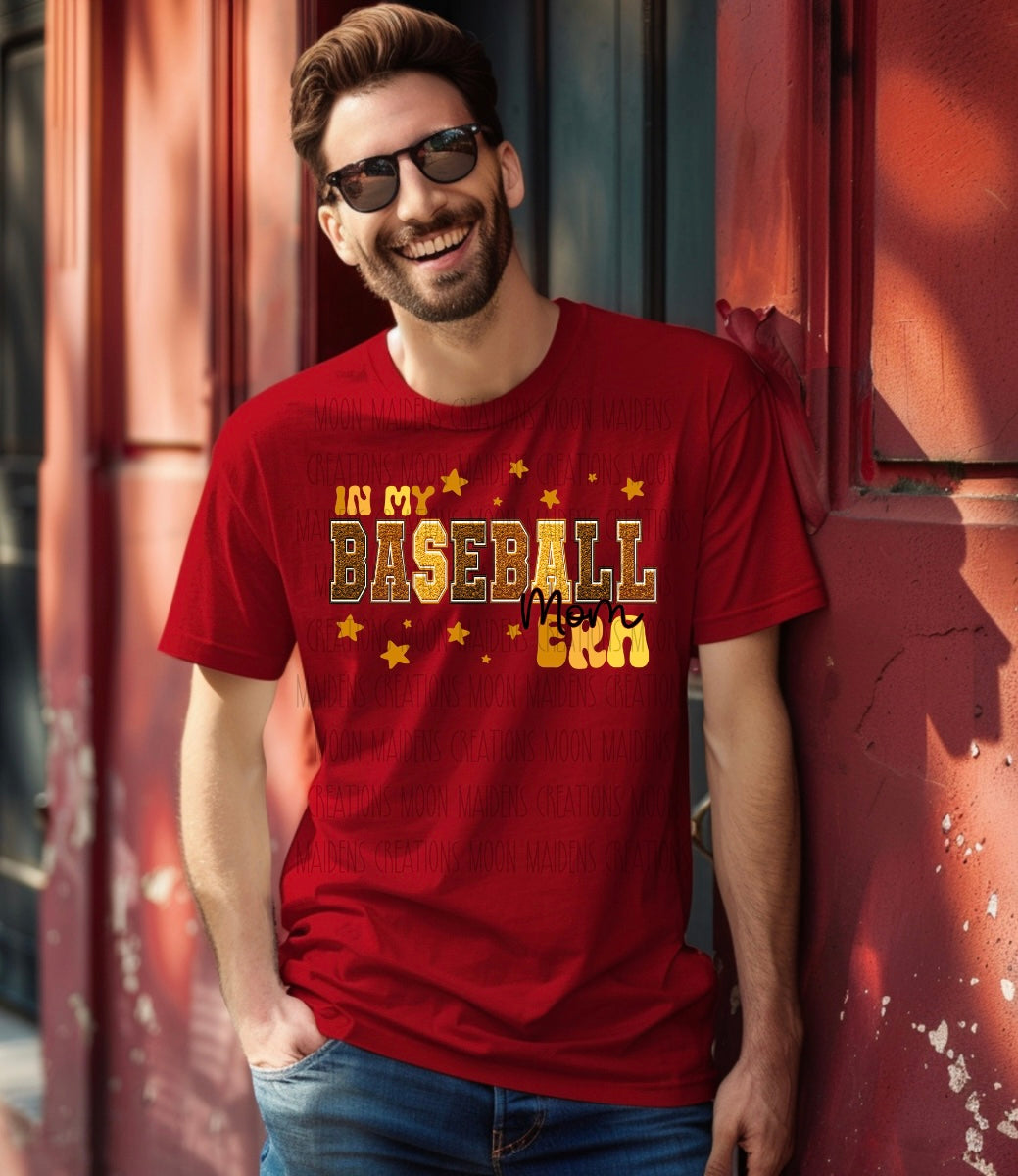In my baseball mom era T shirt