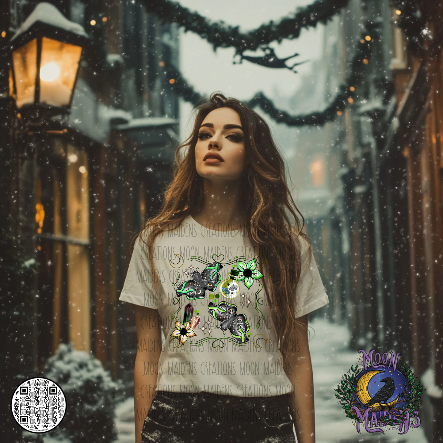 Witchy moths light Sweatshirt