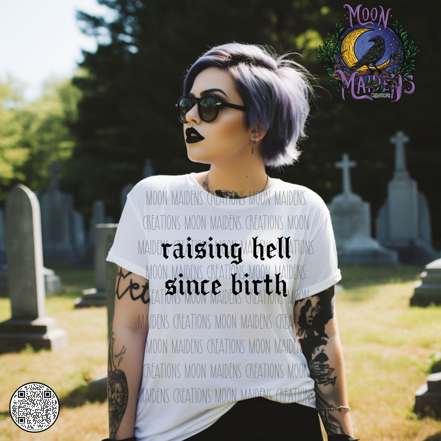 Raising hell since birth T shirt