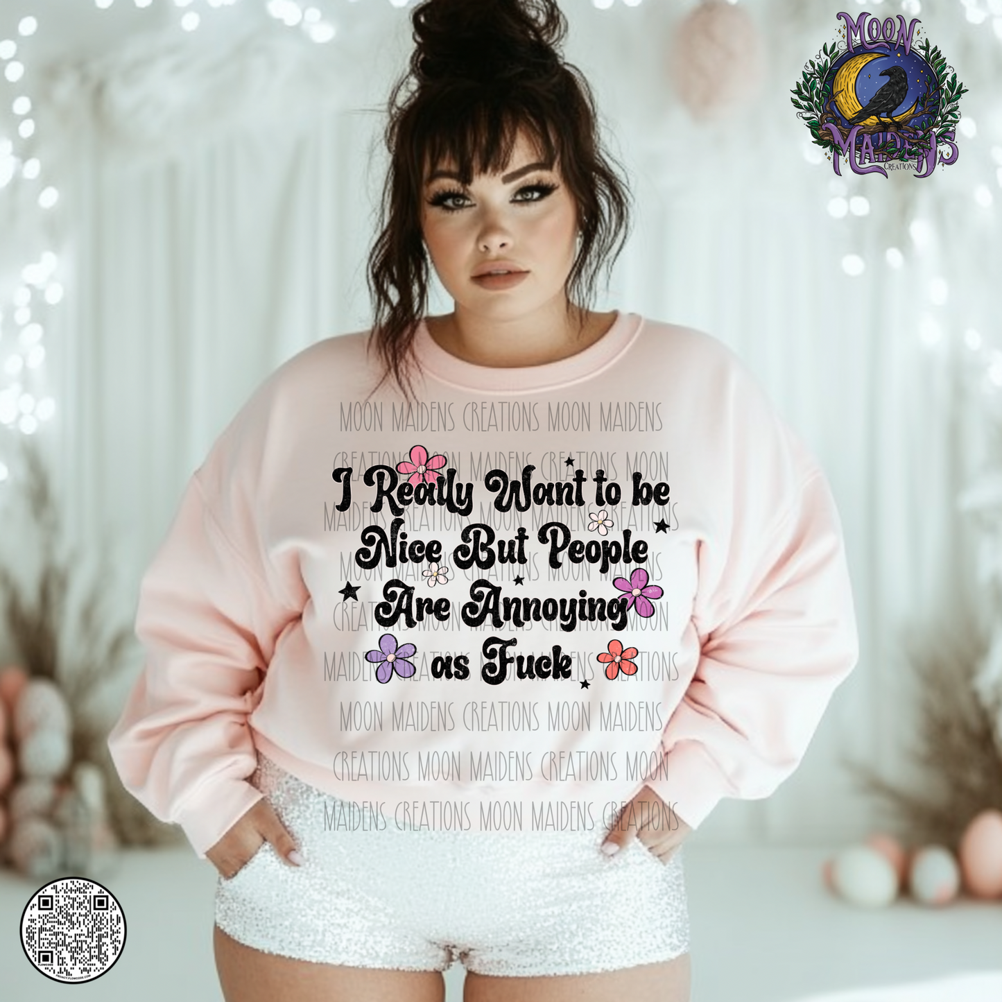 I want to be nice sweatshirt