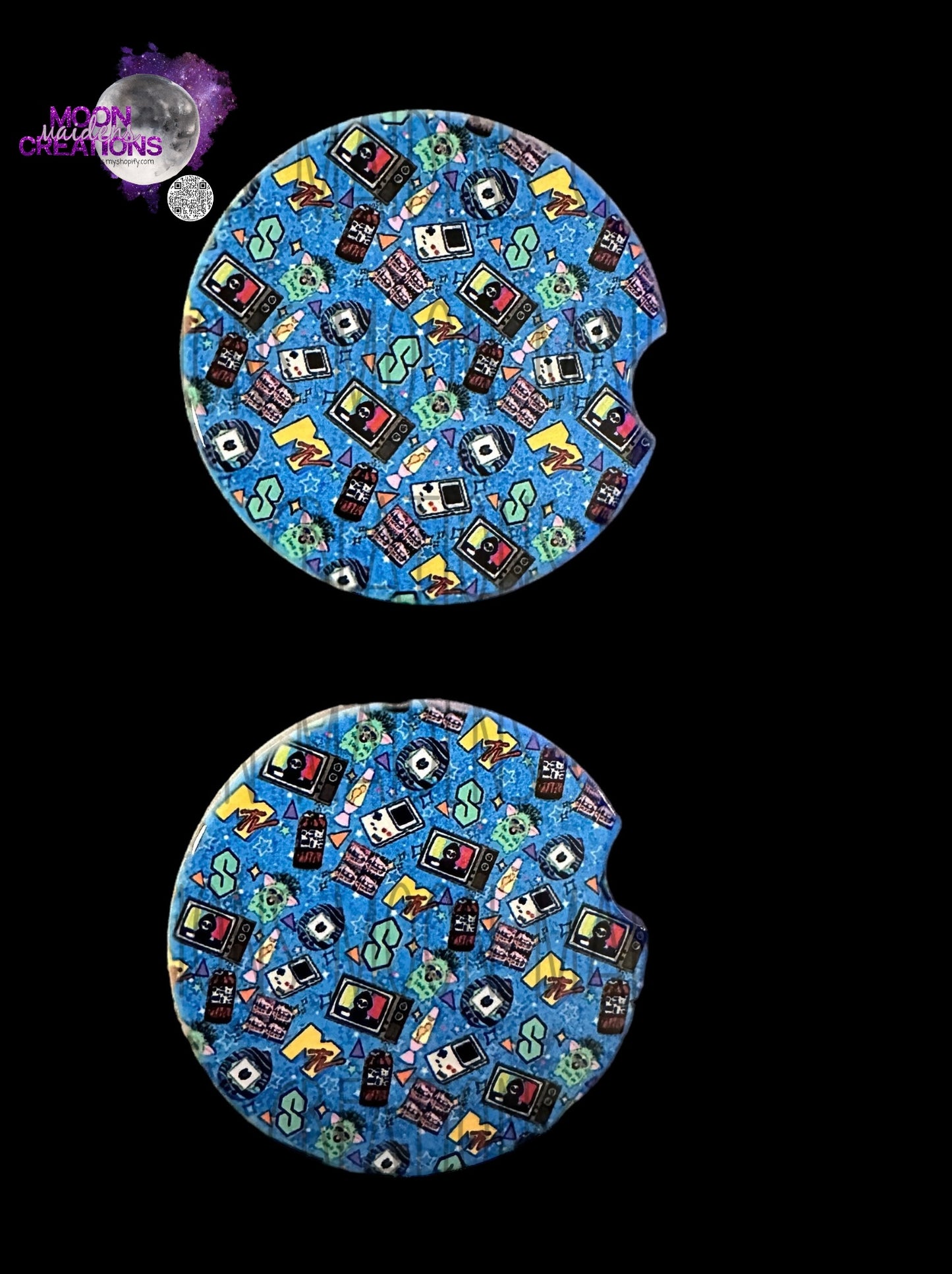 90’s Grim Car Coaster Set