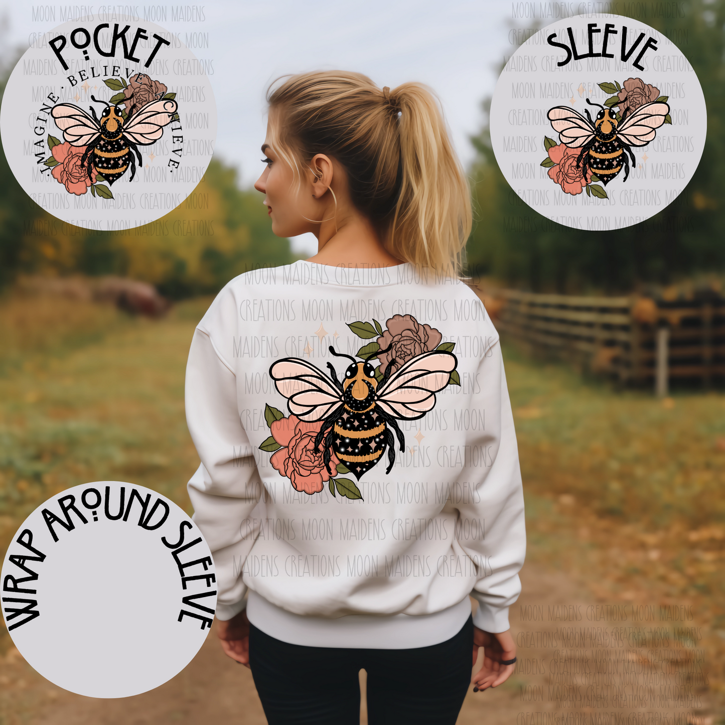 Boho bees Long sleeve
