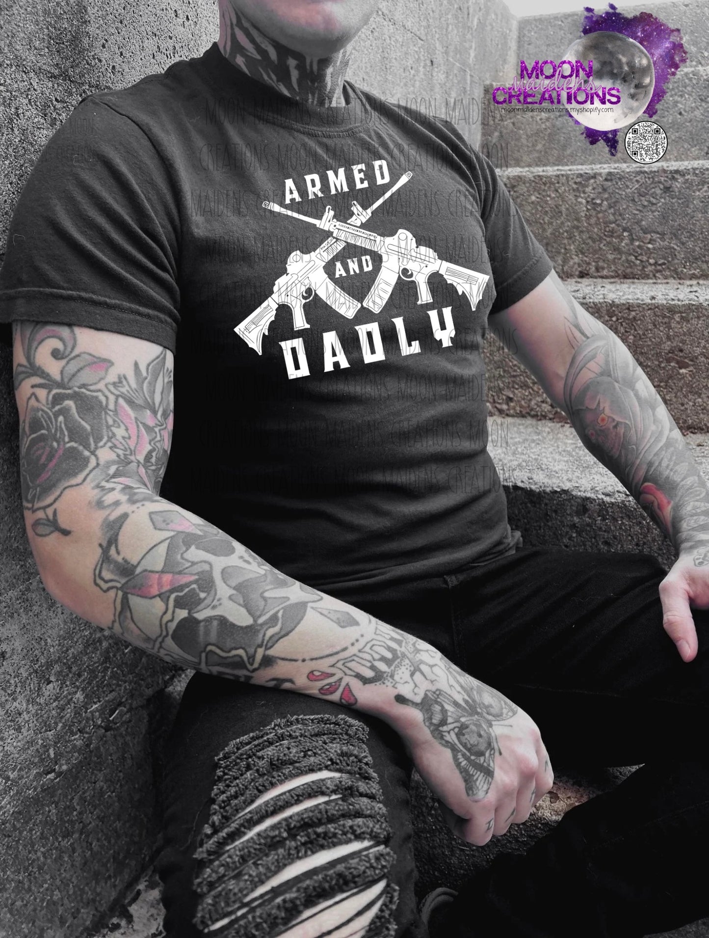 Armed and dadly T shirt