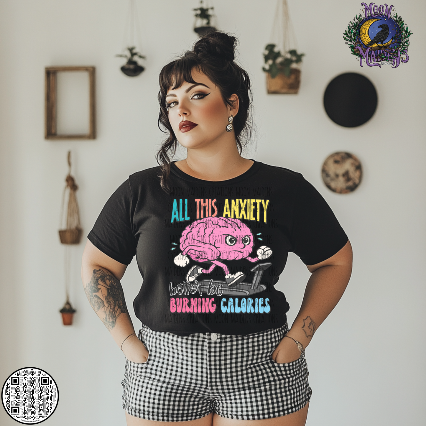 All this anxiety better burn calories T shirt