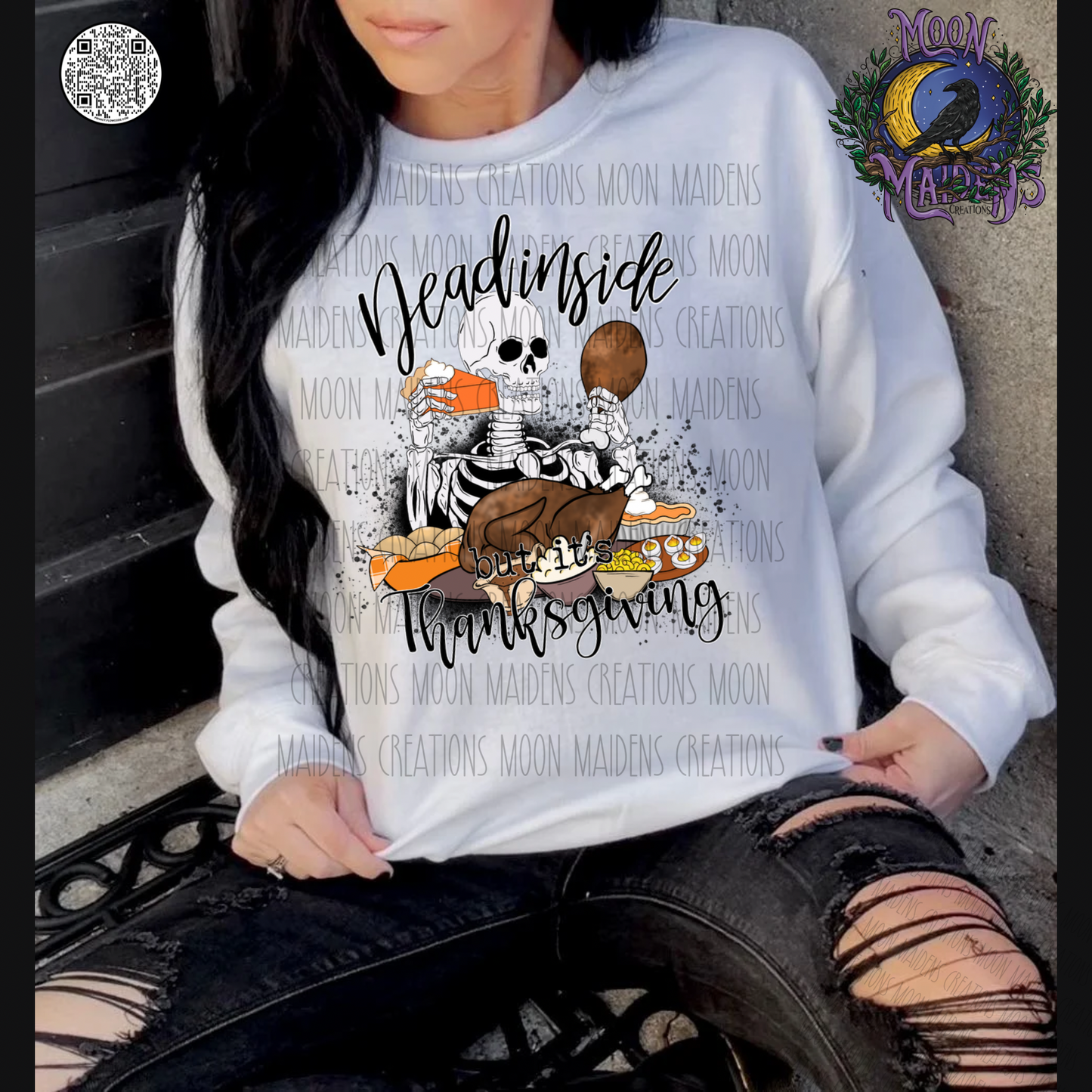 Dead inside but it’s thanksgiving Sweatshirt