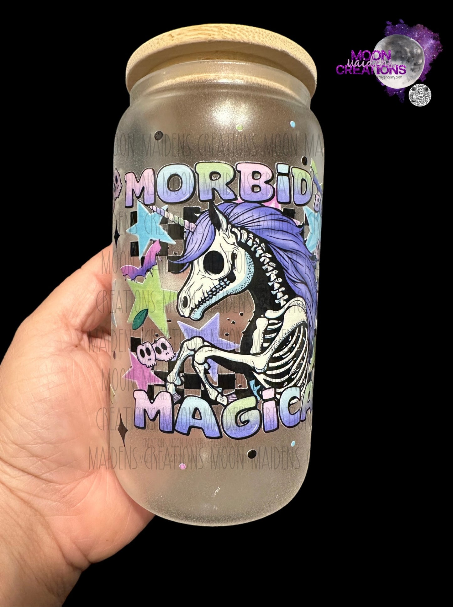 Morbid but magical glass can