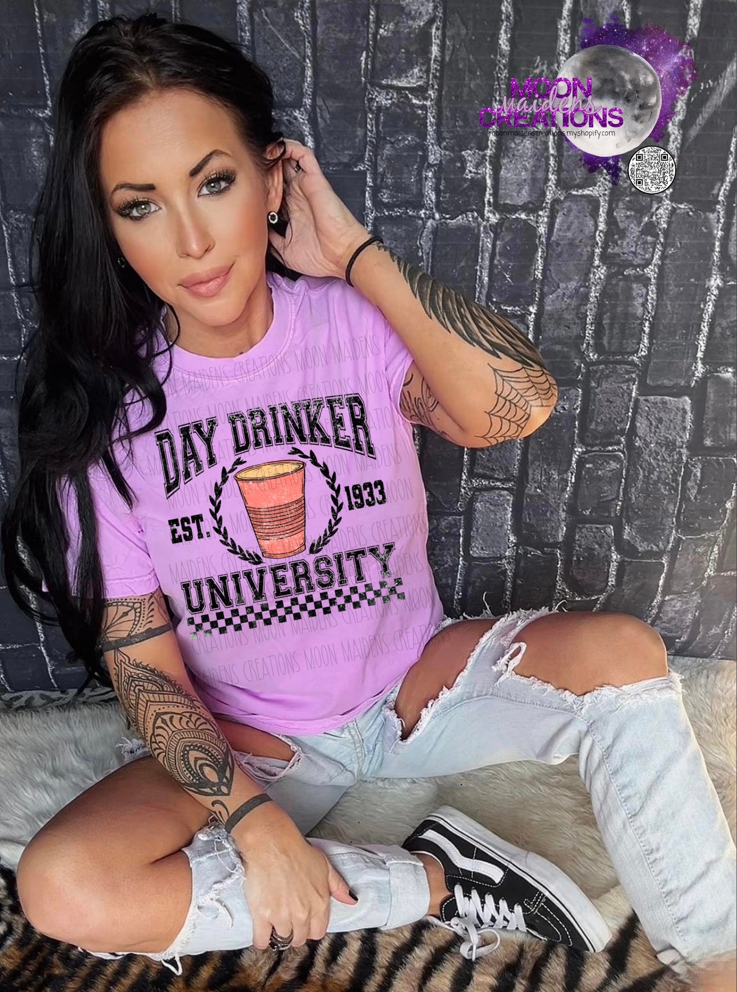 Day drinker university T shirt