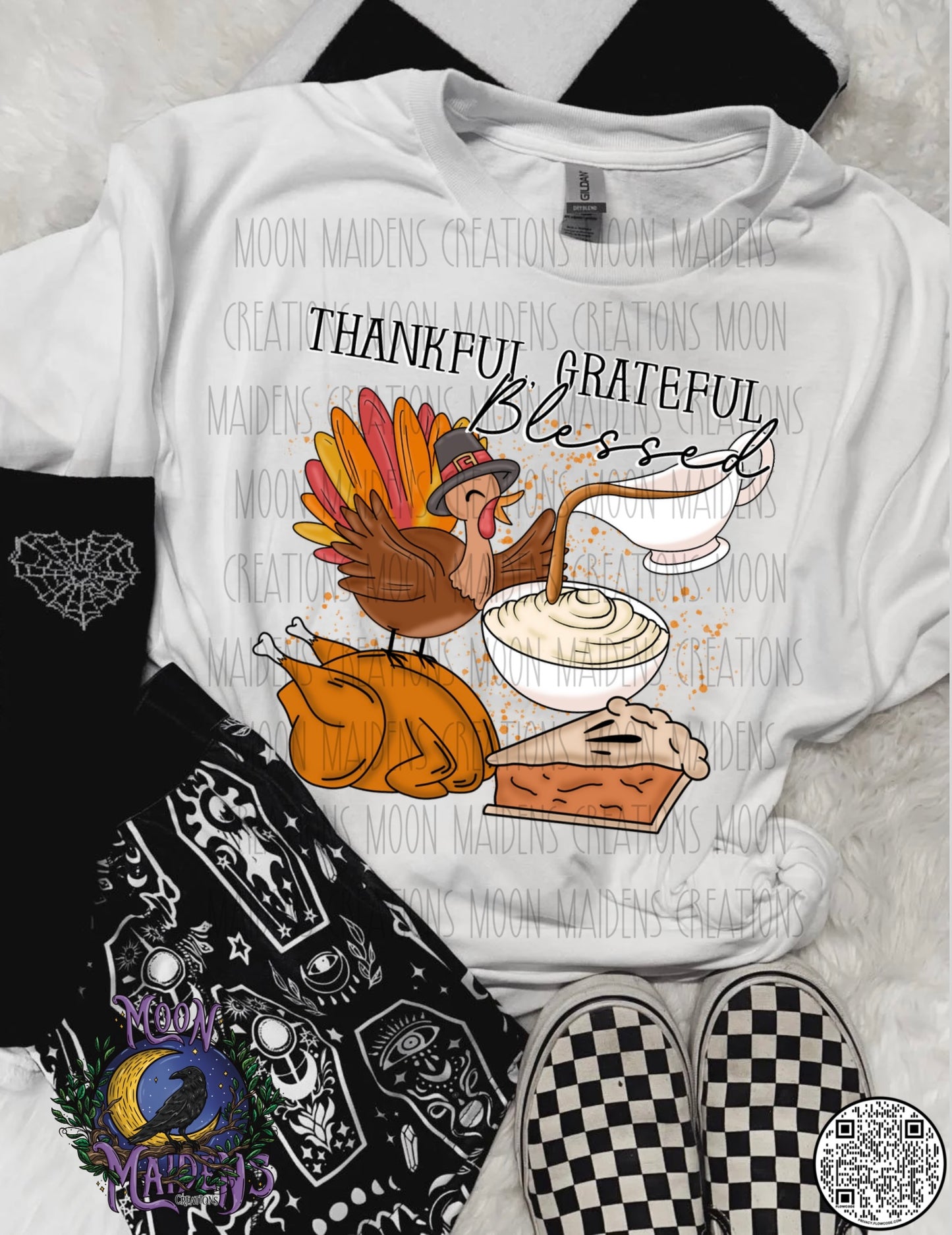 Grateful, thankful, blessed long sleeve