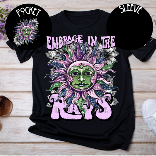 Embrace in the Rays T shirt