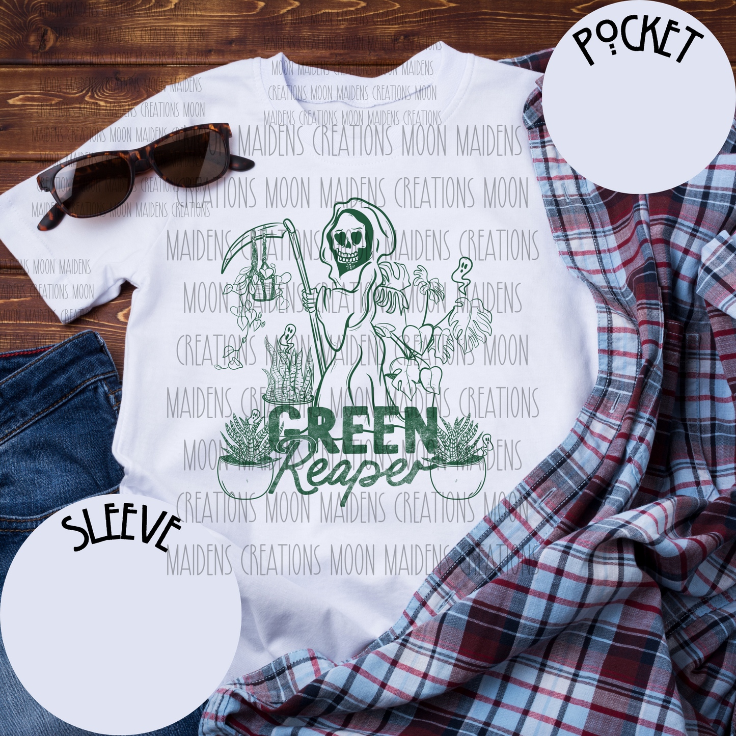 Green reaper T shirt