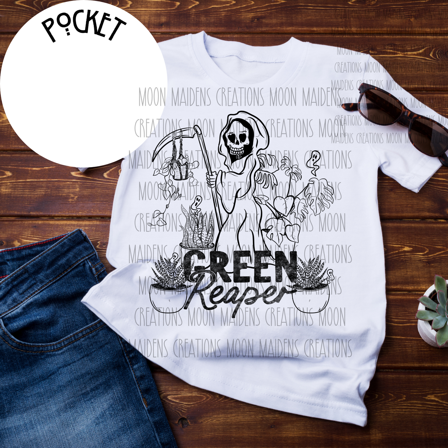 Green reaper T shirt