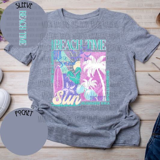 Beach time T shirt