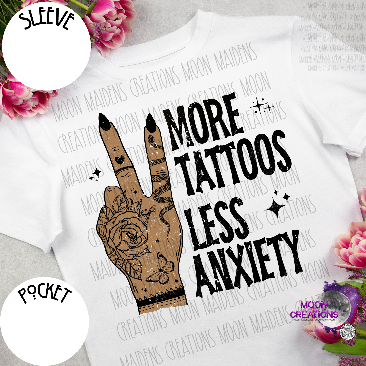 More tattoos less anxiety T shirt