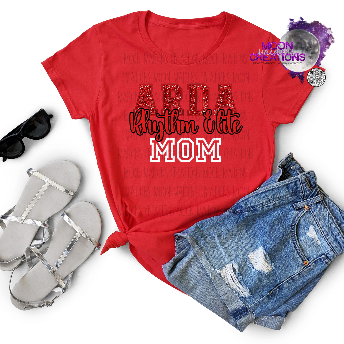 Rhinestoned ARDA Dance Mom T shirt