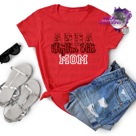 Rhinestoned ARDA Dance Mom T shirt