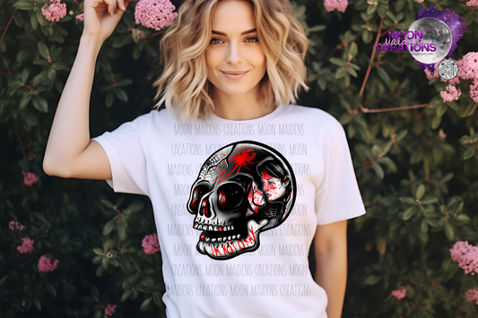 Emo skull T shirt