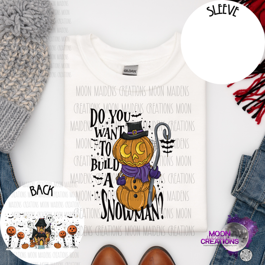 Wanna build a snowman long sleeve T shirt