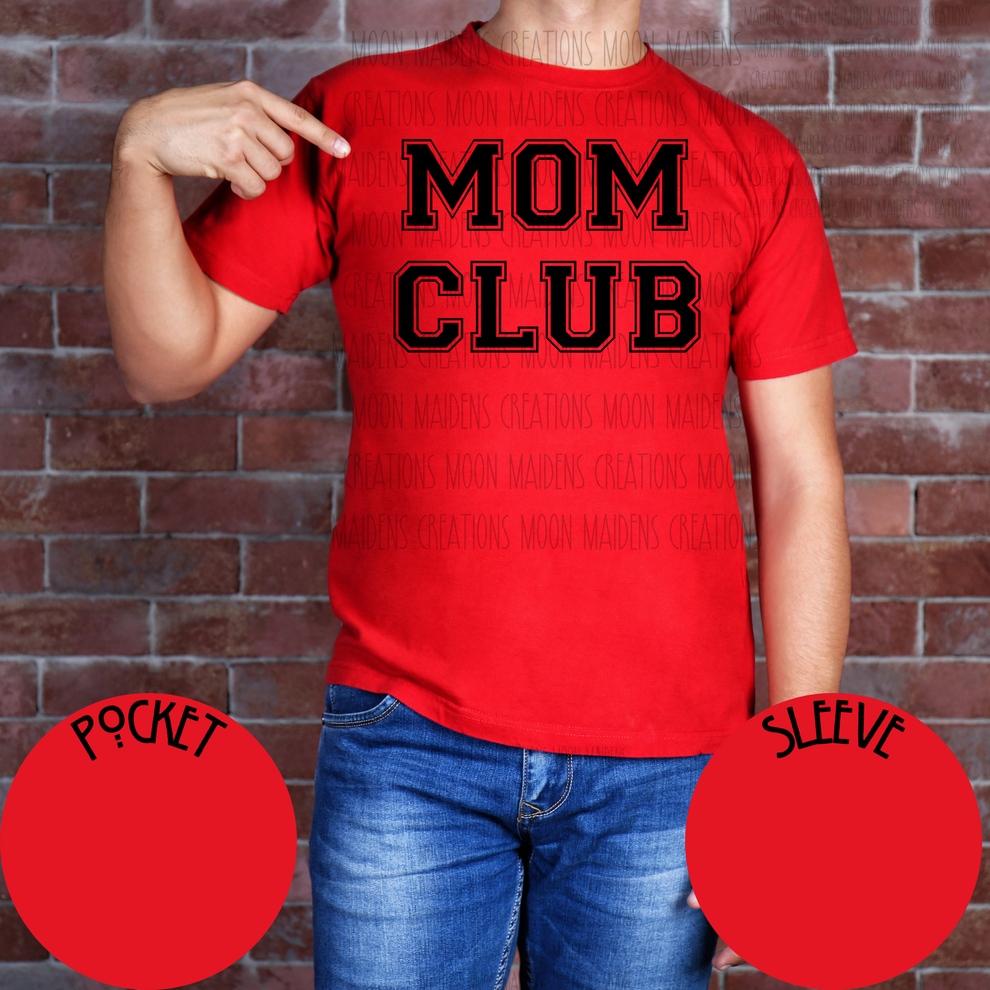 Mom club T shirt