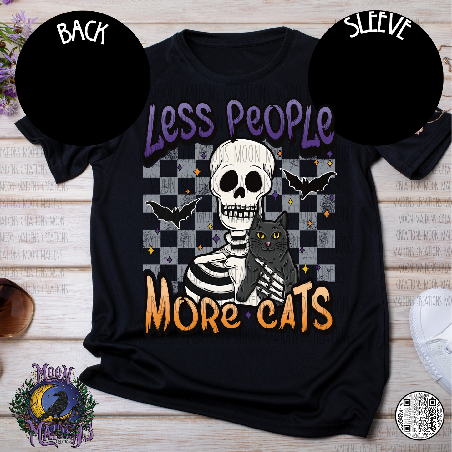 Less people more cats sweatshirt