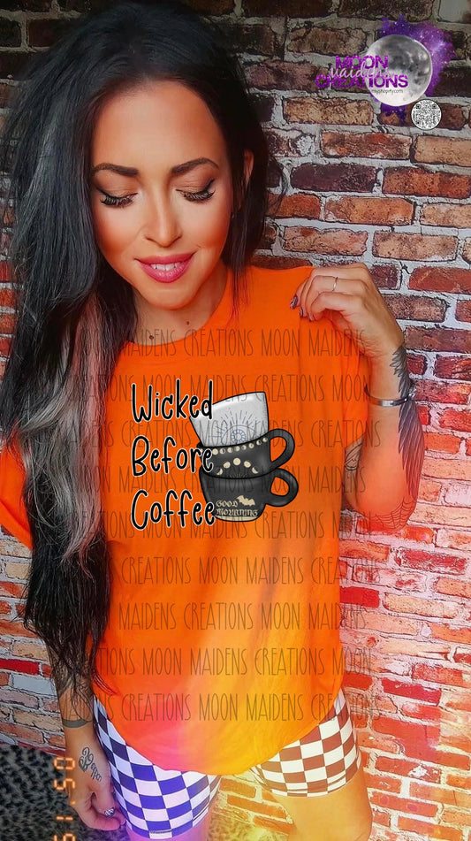 Wicked before coffee long sleeve