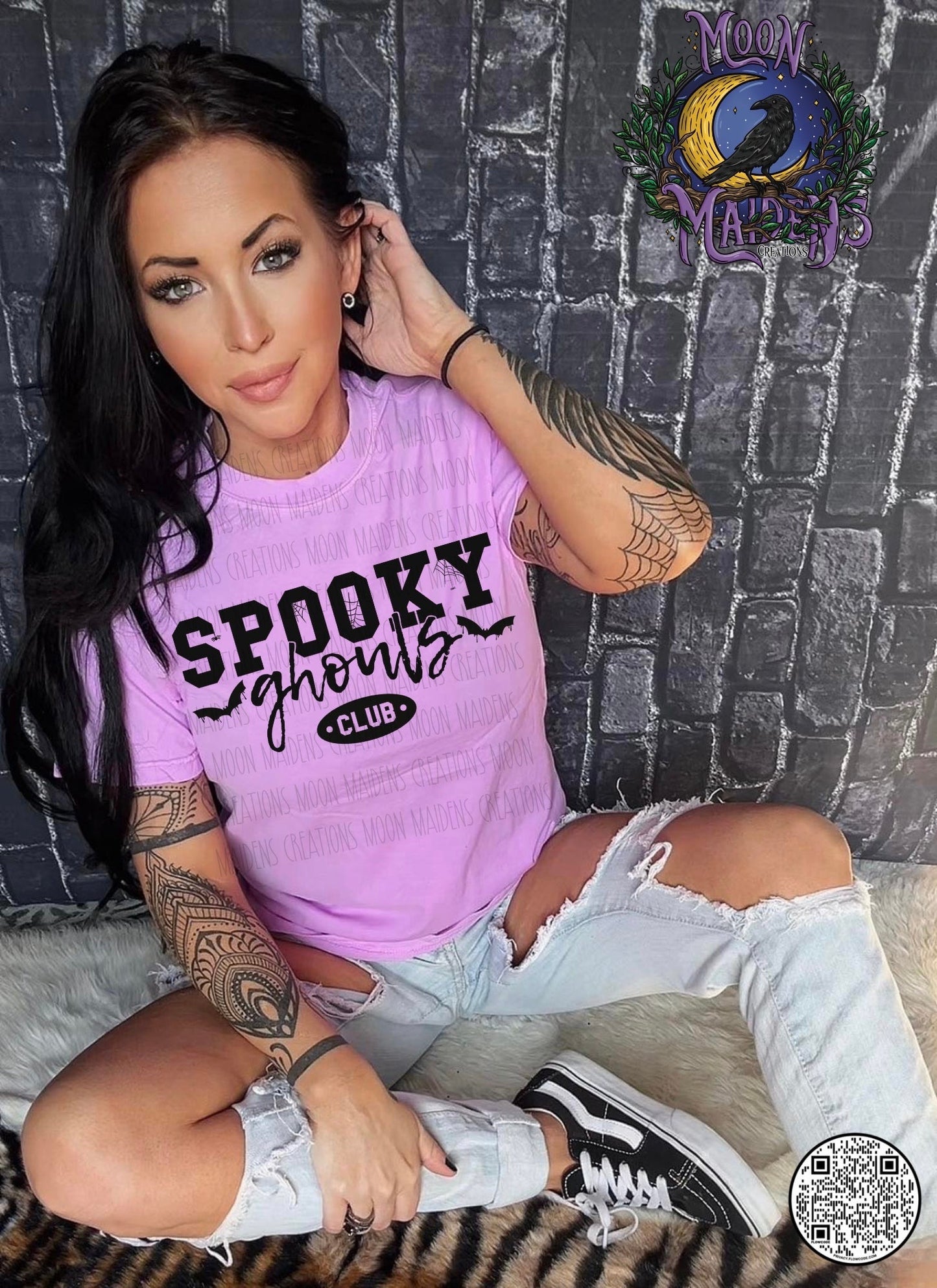 Spooky ghouls club long sleeve