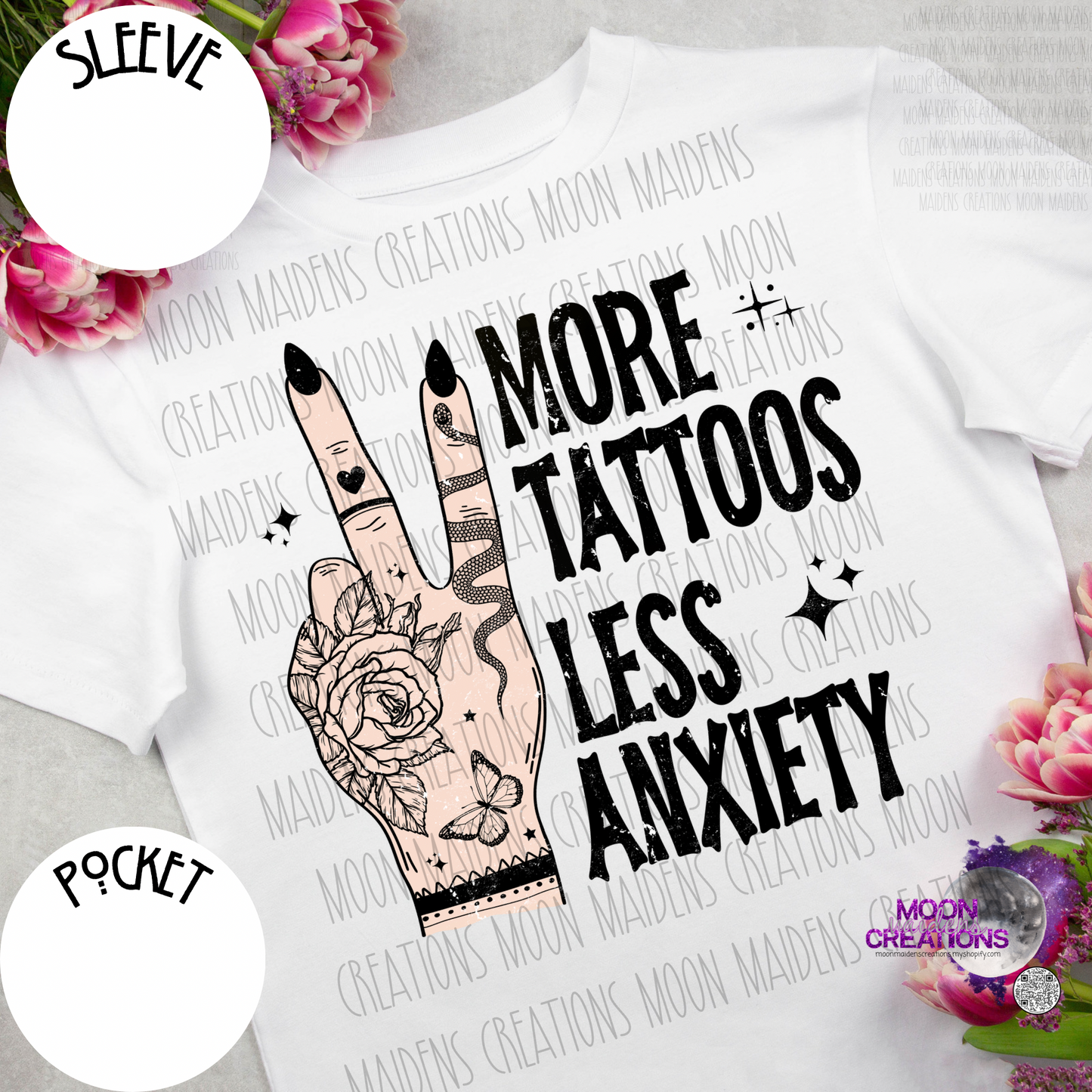 More tattoos less anxiety sweatshirt