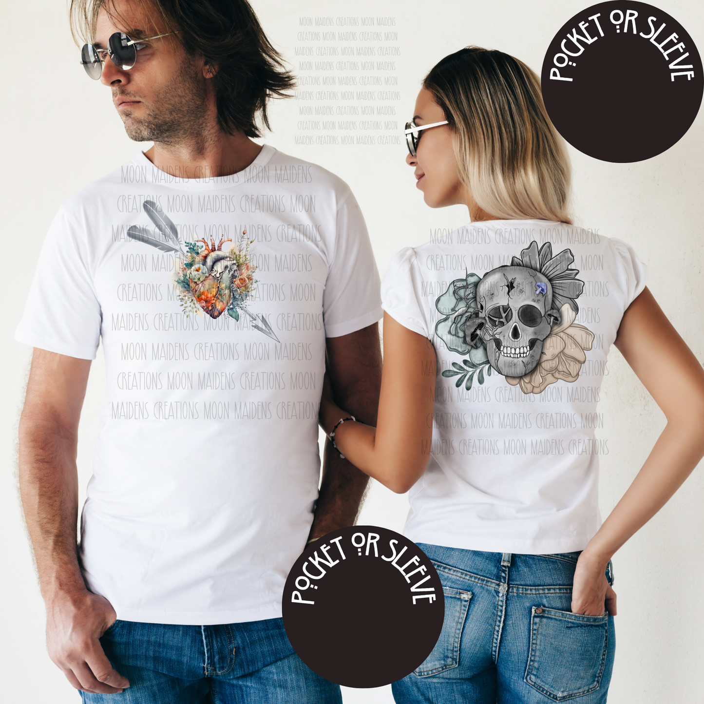 Hearts and heads T shirt