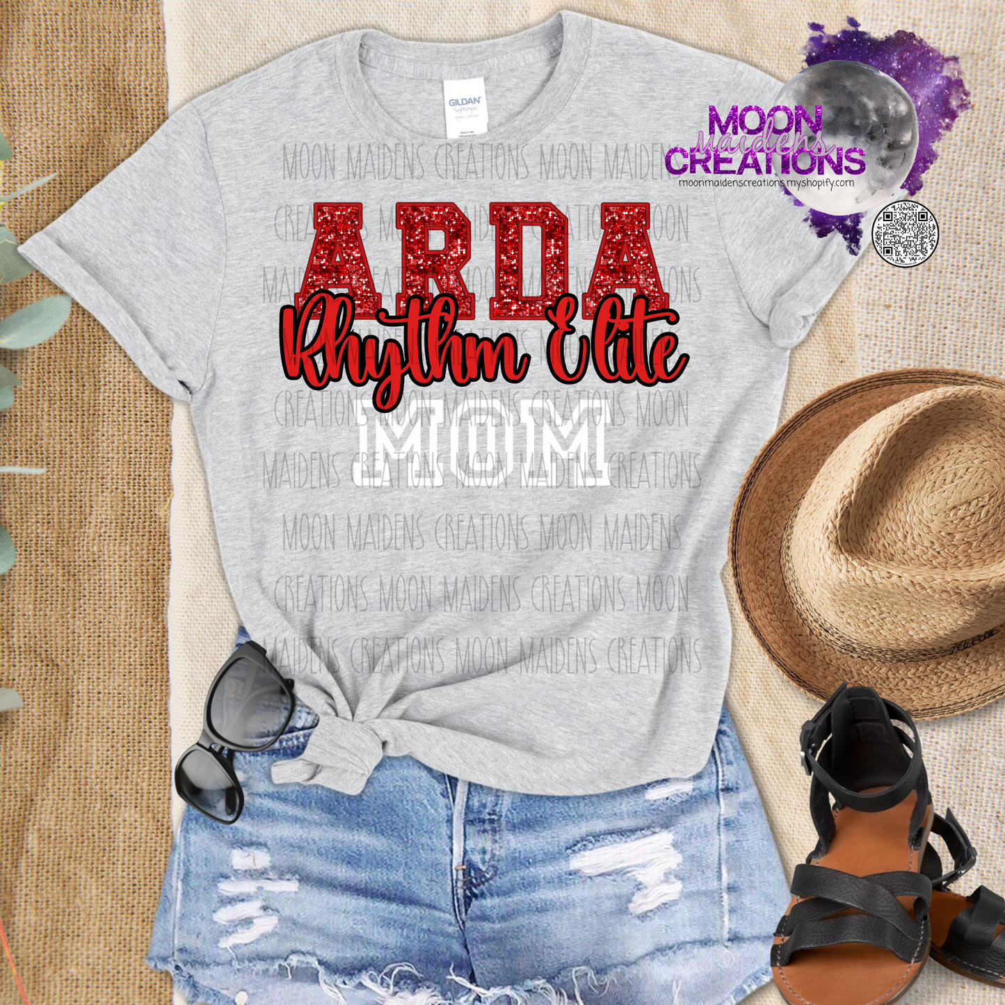 Rhinestoned ARDA Dance Mom T shirt