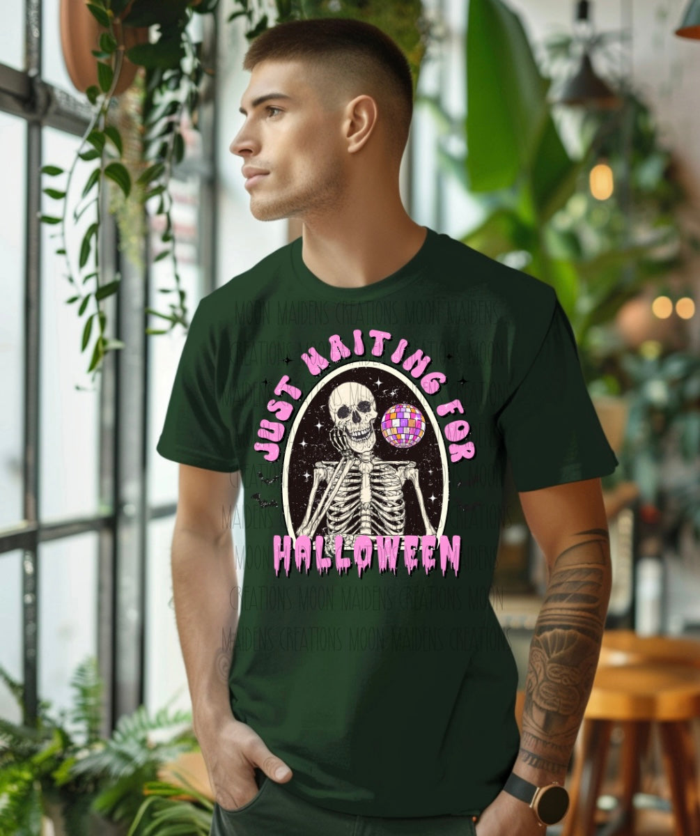 Just waiting for halloween T shirt