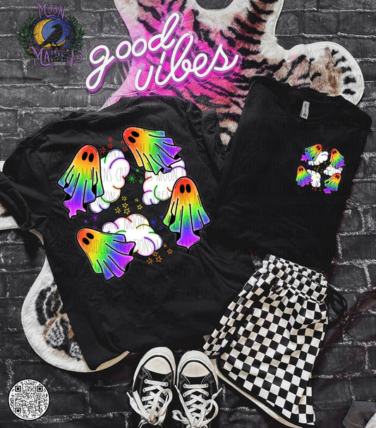 Rainbow ghosts sweatshirt