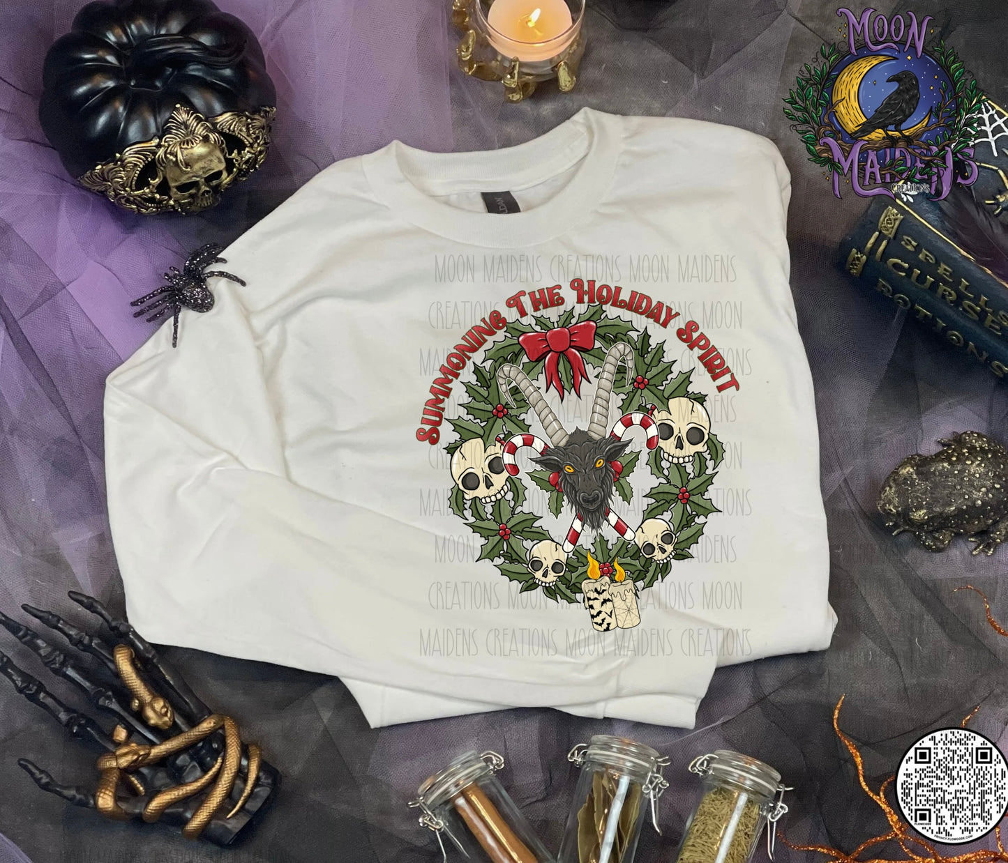 Summoning up the Christmas Spirit sweatshirt