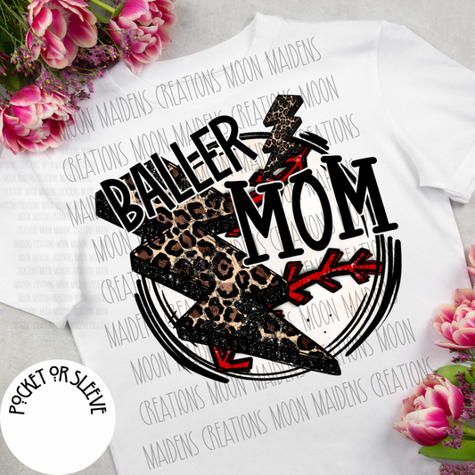 Baller mom Baseball T shirt