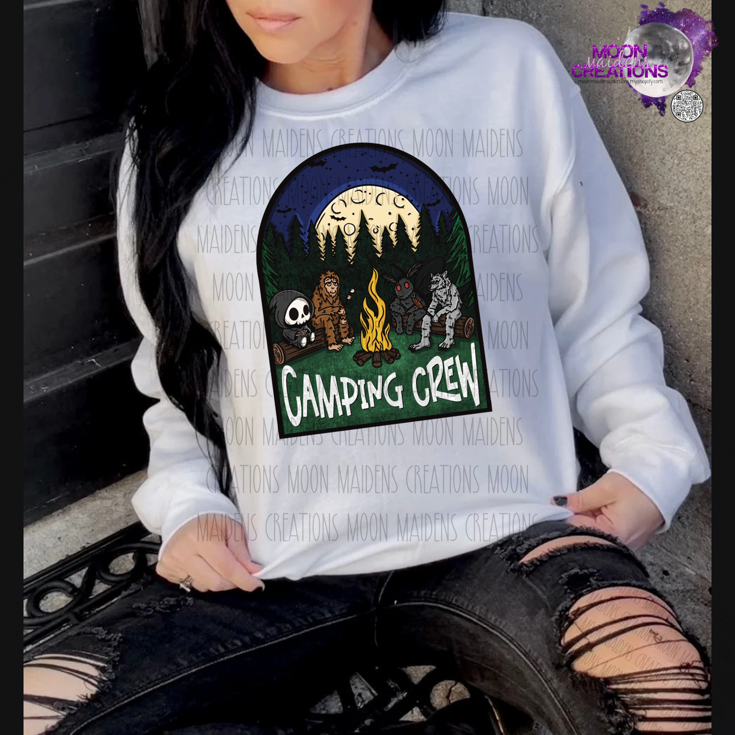 Camping crew long sleeve