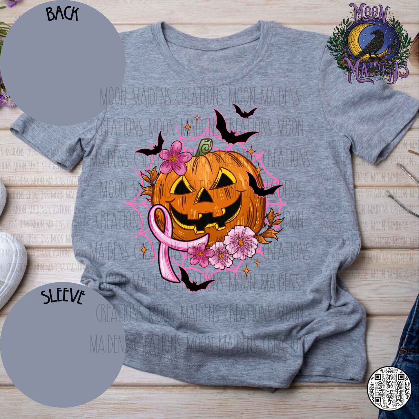 Pink pumkin care sweatshirt