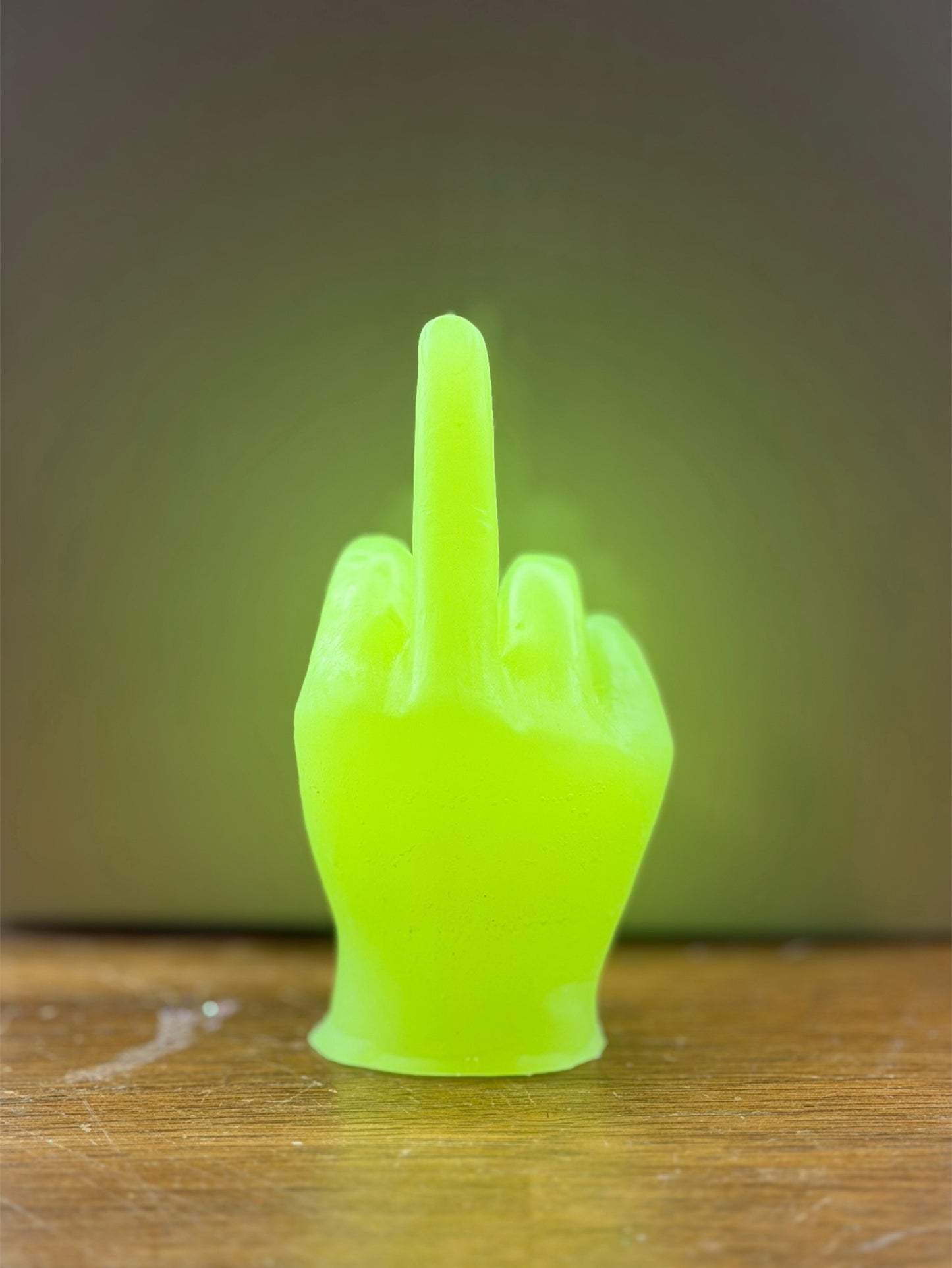 Middle Fingers Up Yellow GITD