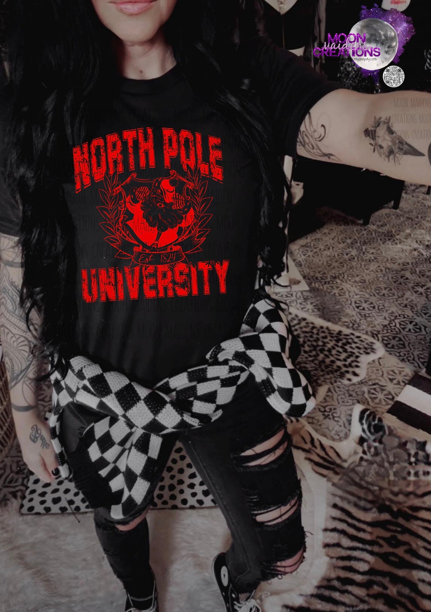 North Pole University long sleeve T shirt