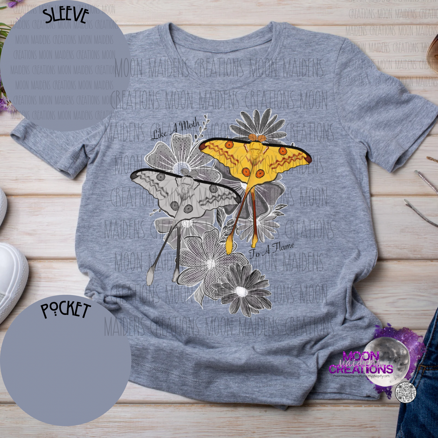 Like Moth to a Flame T shirt
