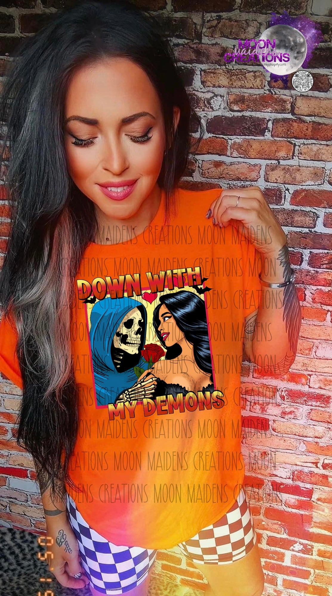 Down with my demons T shirt