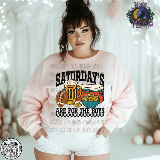 Saturday is for the boys sweatshirt