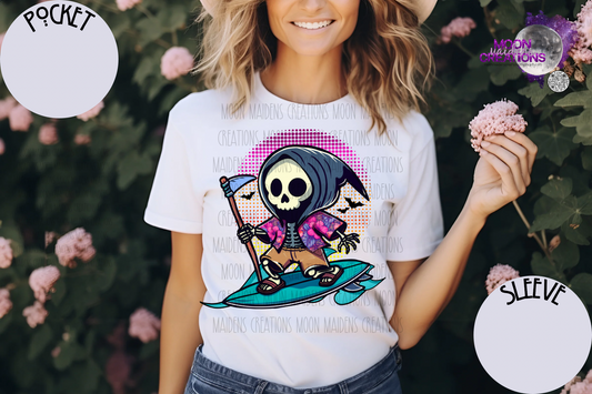 Grim surfing T shirt