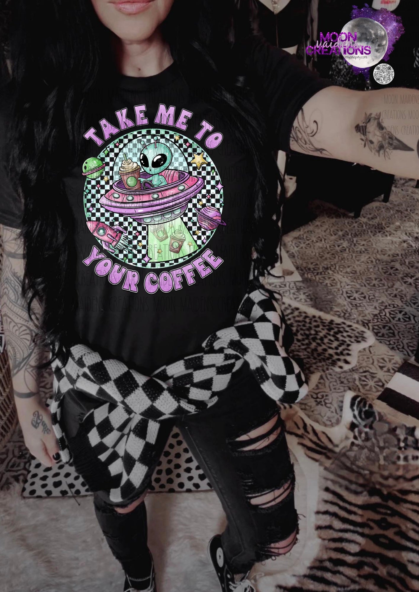 Take me to your coffee no sleeve design Sweatshirt