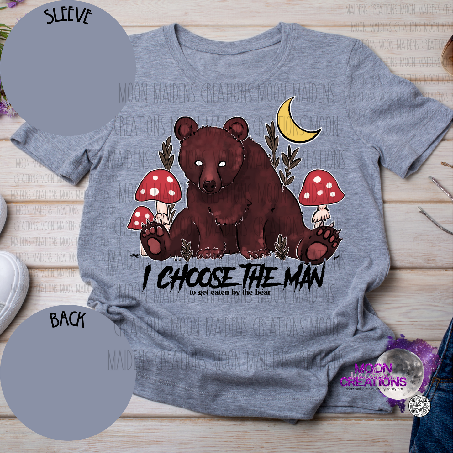 I choose the man (to get eaten by the bear) T shirt