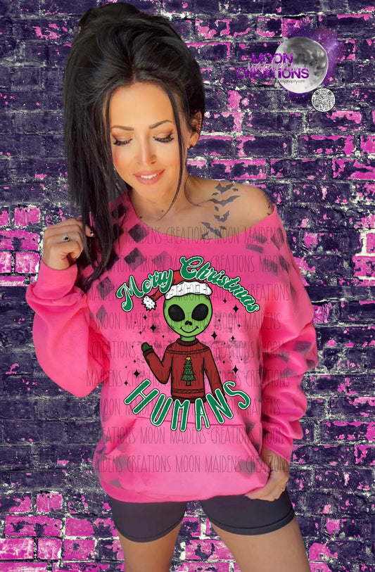 Merry Christmas Humans sweatshirt