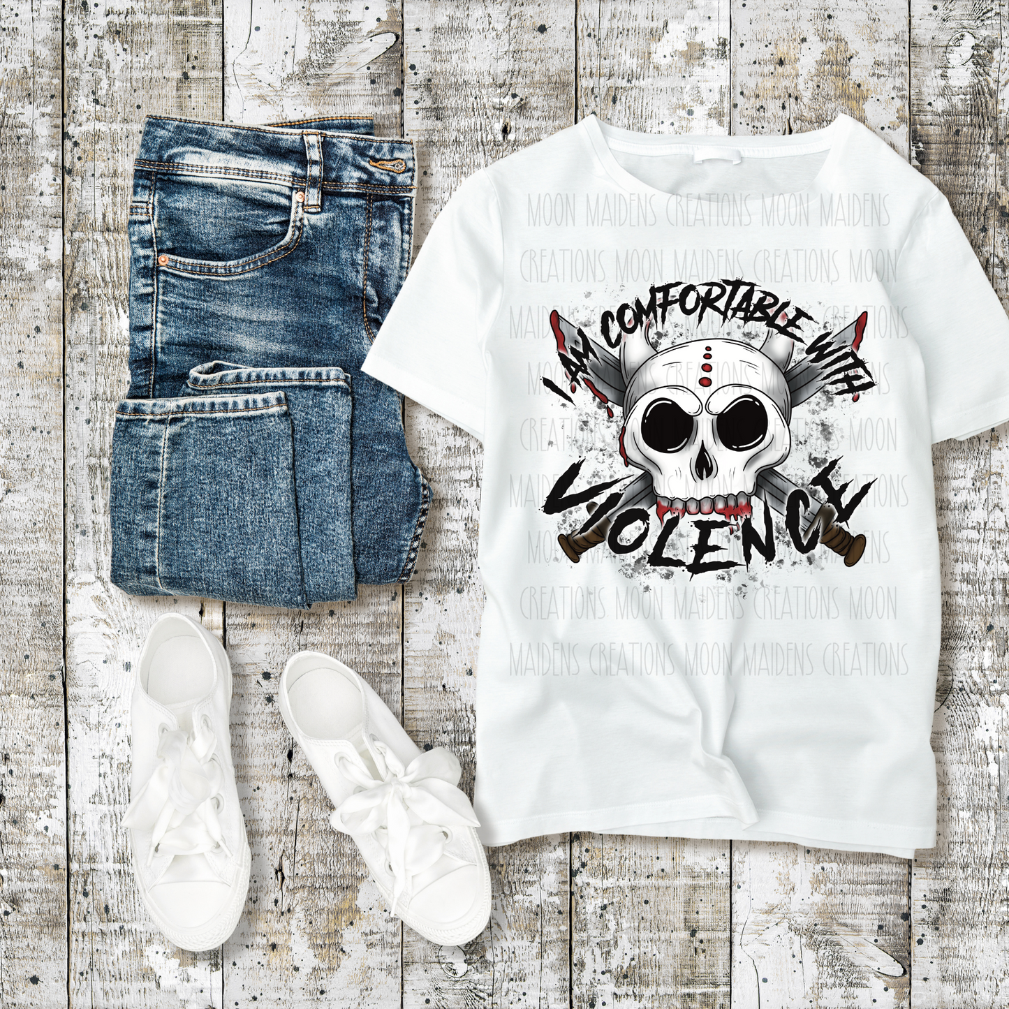 I am comfortable with violence T shirt