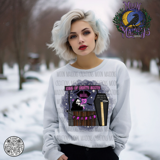 Kiss of death booth Sweatshirt