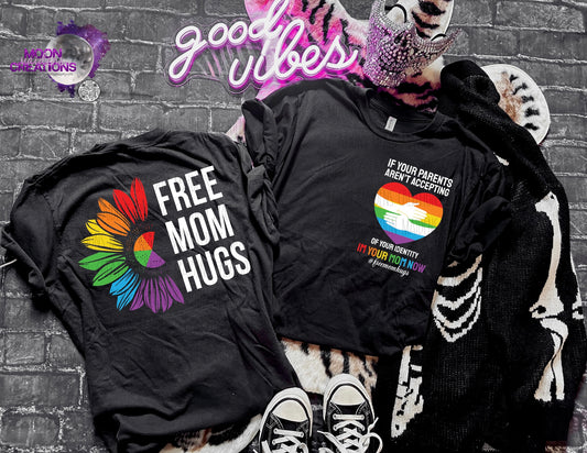 Free mom hugs T shirt