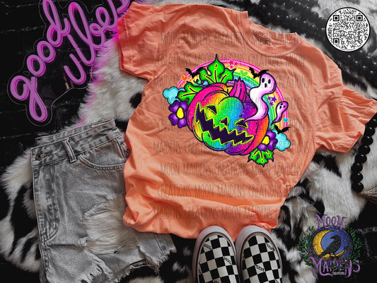 Rainbow Pumpkin T shirt