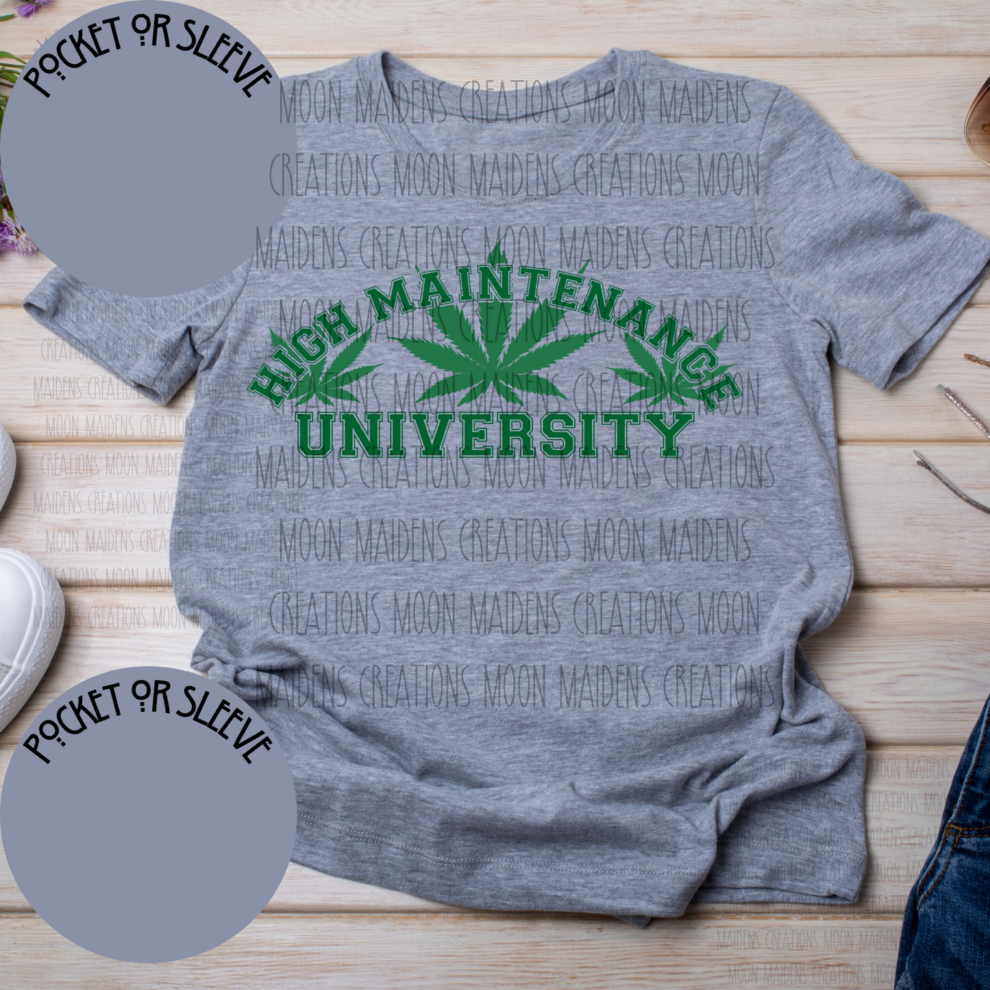 High maintenance university T shirt