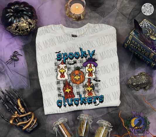 Spooky cluckers long sleeve