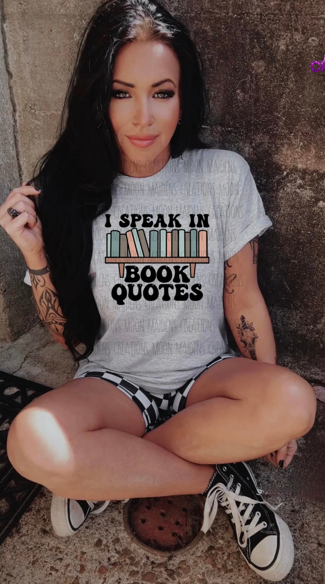 I speak in book quotes T shirt